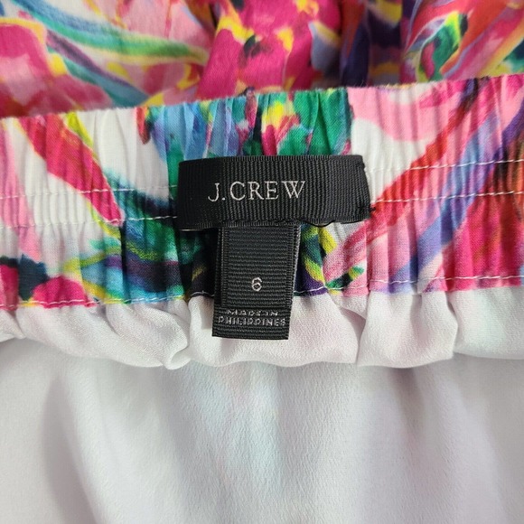 J. Crew Factory Floral Midi Skirt - Pink and Green - Picture 11 of 12